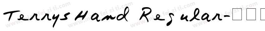 TerrysHand Regular字体转换
